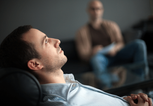 psychotherapy session for anxiety or despression
